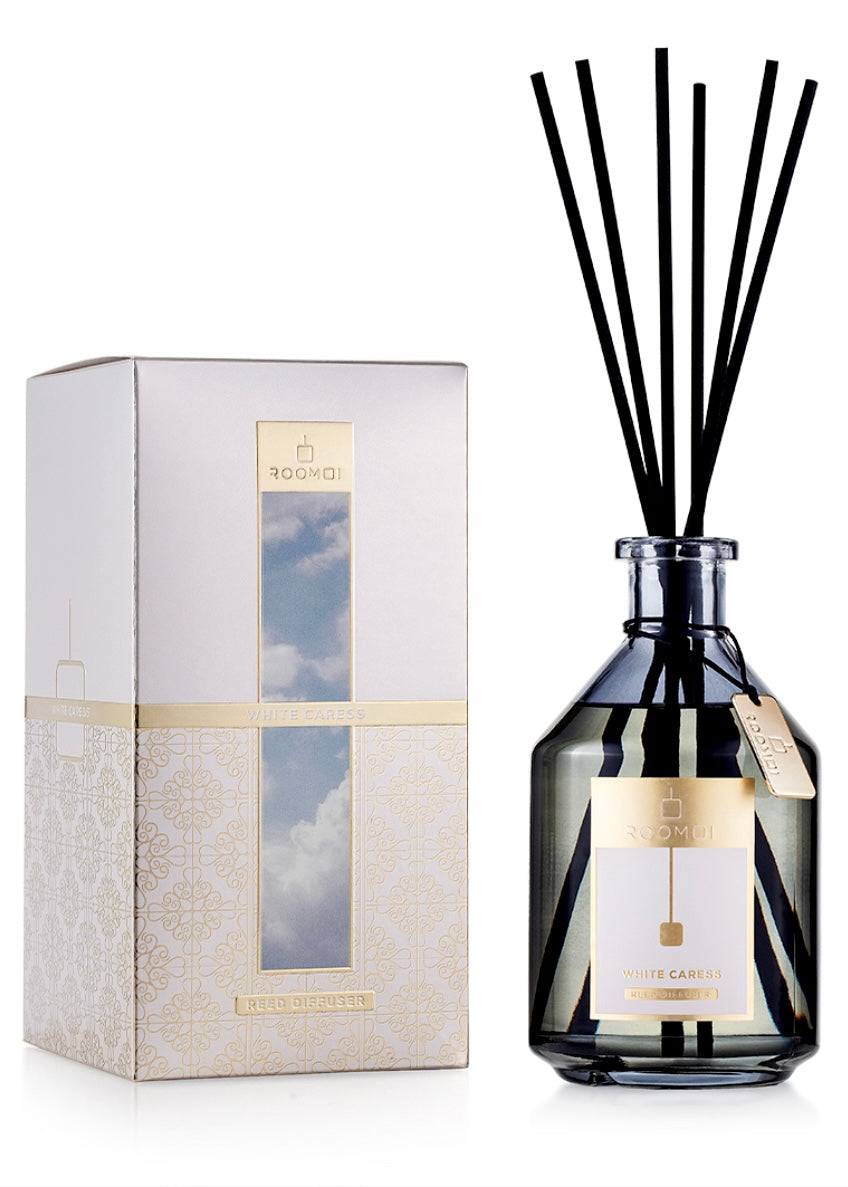 ROOMOI Diffusore per Ambiente con bastoncini - Bianco latte 500ml