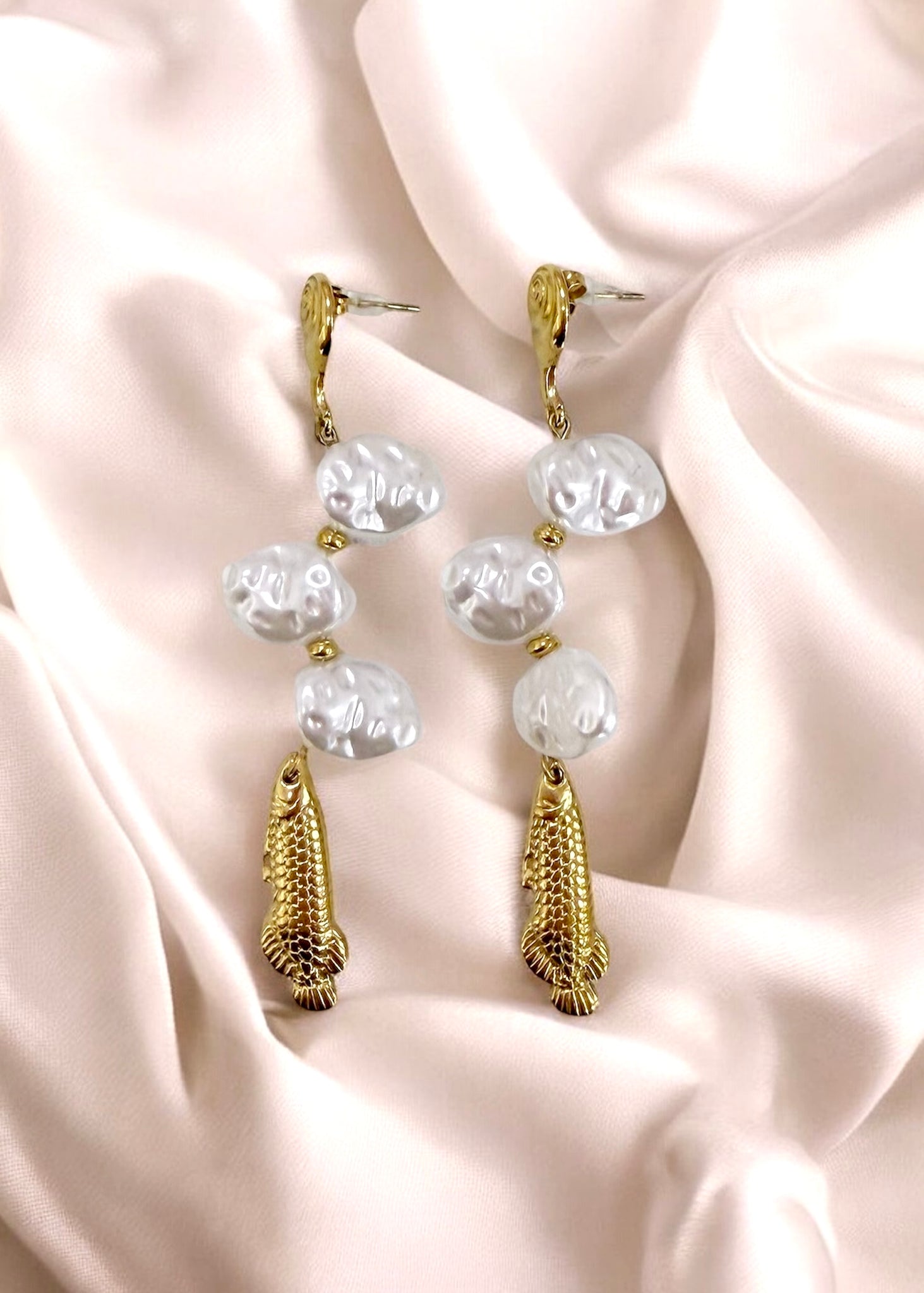 RERUM Orecchini In Argento 925 Con Placcatura Oro Rosa E Pietre Naturali – Ipoallergenici, Eleganti, Regalo